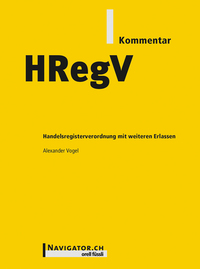 Alexander Vogel ::: HRegV Kommentar zur Handelsregisterverordnung